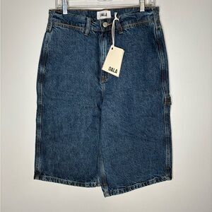 DALA Culotte Starch Denim Shorts NWT